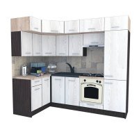 Bucatarie de Colt BIG GENA NEW DR. 140-250, Wenge / Decor K010